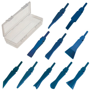 AHS-SMUK-XNGL: 10-Piece Plastic Air Chisels Scrapers Kit