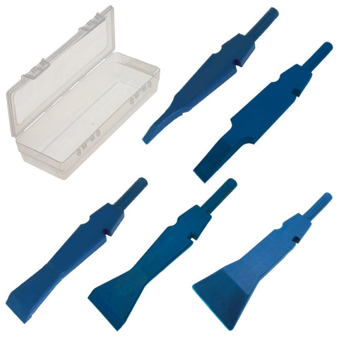 Image of AHS-SUK-XNGL: 5-Piece Plastic Air Chisels Scrapers Kit