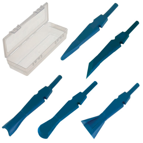 Image of AHS-SUK2-XNGL: 5-Piece Plastic Air Chisels Scrapers Kit