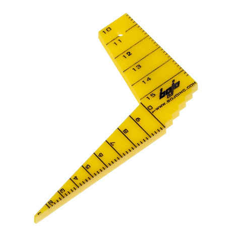 Image of GTR90-M-PMMA-Y: Compact Plastic Metric 90-Degree Gap Gauge Tool (Yellow)