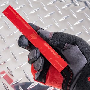 PSR-PMMA-R: Non-Marring 6 Inch Ruler - Red
