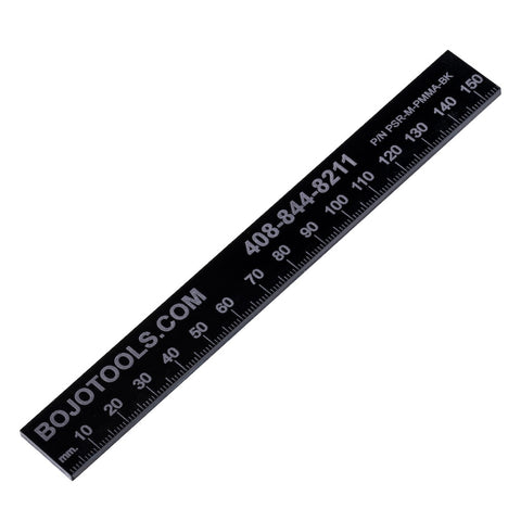 Image of PSR-M-PMMA-BK: Non-Marring 150 mm Ruler - Black
