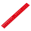 PSR-M-PMMA-R: Non-Marring 150mm Ruler - Red