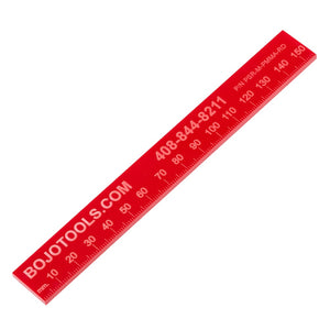 PSR-M-PMMA-R: Non-Marring 150mm Ruler - Red