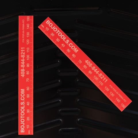 Image of PSR-M-PMMA-R: Non-Marring 150mm Ruler - Red